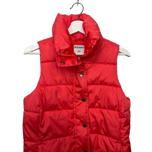 Old Navy Jacket Womens Small Puffer Vest Sleeveless Zip Coat Fall Winter Casual - Picture 2 of 13